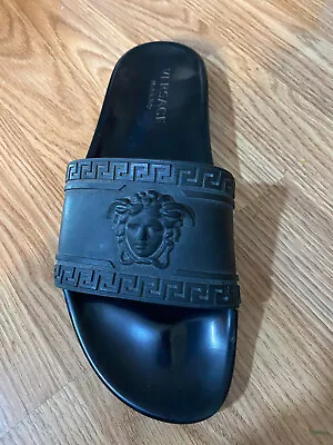 100% Authentic Versace Men’s 9 Replacement Amputee Right Only Slides Sandals • $26.99