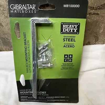 Gibraltar Heavy Duty Galvanized Steel Mailbox Mounting Bracket MB100000 • $9.99