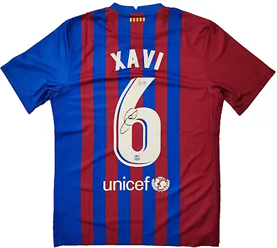 Xavi Hernandez Signed Nike Barcelona Jersey Spain BAS Beckett Witness • $268.91