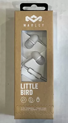 Headphones House Of Marley Little Bird Earbuds Built In Mic White New In Box • $6.54