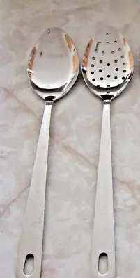 2 Wolfgang Puck Bistro Collection Cooking Spoons : 1 Solid Serving & 1 Skimmer • $30