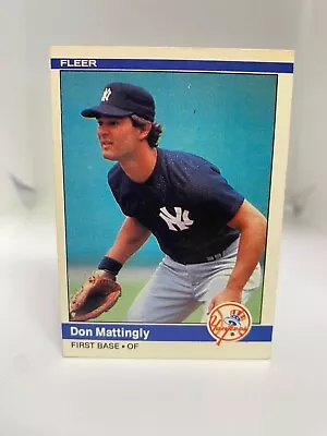 Don Mattingly New York Yankees 1984 Fleer Rookie Baseball Card #131 • $14.99