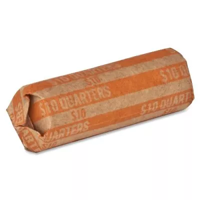 Sparco Flat $10.00 Quarters Coin Wrapper - 1000 Wrap[s] - 60 Lb Paper Weight - • $23.96