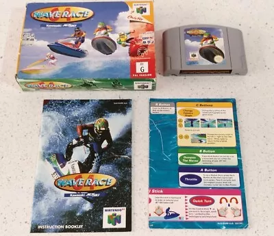 Wave Race 64 (Nintendo 64 N64 1997)  With Box+Manual AUS PAL • $119.99