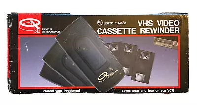 VHS Rewinder VCR Rewinder Video Cassette Tape Rewinder V-999 Tested/Works • $17