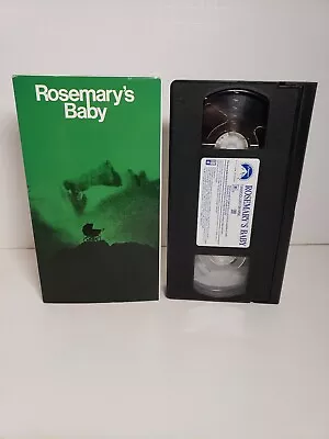 Rosemary's Baby VHS Tape Video Vintage Horror Halloween Movie Mia Farrow • $10.14