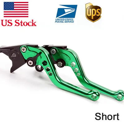 USA Clutch Brake Levers For Kawasaki Ninja ZX6R/ZX636 ZX6RR ZX6/ZX600/ZZR600 CNC • $18.99