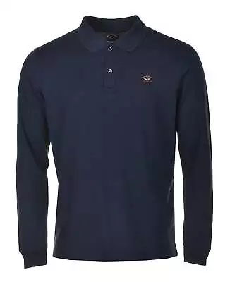 Paul & Shark Long Sleeve Polo Shirt Navy • £140