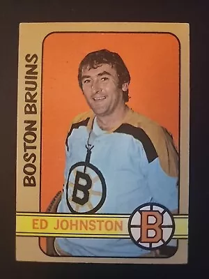 1972-73 Topps #13 Ed Johnston Boston Bruins • $1.25