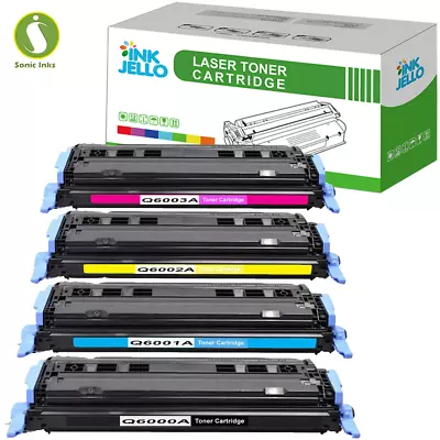 4 Toner Cartridge Q6000A Fits For HP 2600n CM1015 MFPCM1017  124A • £74.60