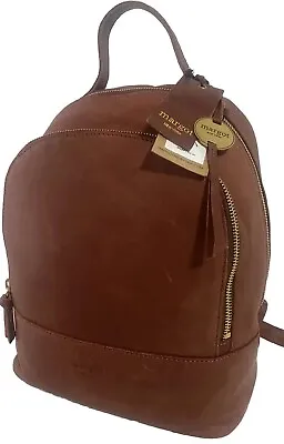 Margot New York Brown Leather Backpack Purse Kimmie Womens NEW • $89.50