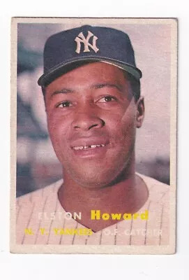 Elston Howard 1957 Topps ML Baseball Trading Card # 82 NY Yankees • $19.95