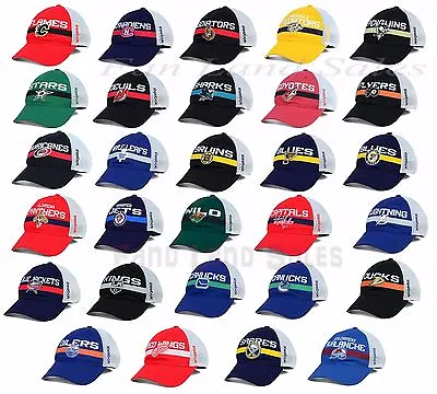 New NHL Reebok Player Mesh Slouch Relaxed Flex Fit Cap Hat  • $21.95