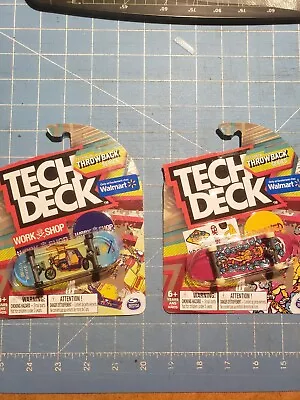 Tech Deck Throwback Series Work Shop + Krooked Fingerboard Ultra Rare Walmart • $15