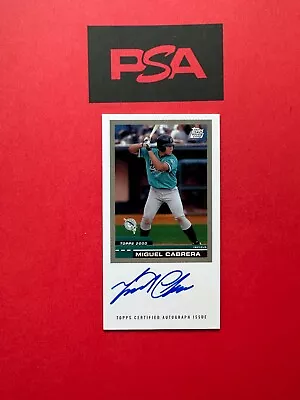 2022 Topps Ripped From History Auto Miguel Cabrera 02/15 RC 2000 Marlins • $115