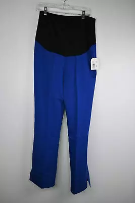 Women's Scrubstar Maternity Stretch Rayon Flexible Scrub Pant Blue Small • $19.99