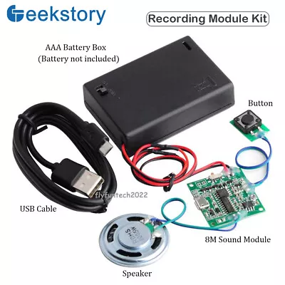 8M Recordable Sound Module Recording Module Kit MP3 Voice Player With USB Port • $12.99