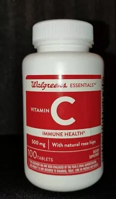Walgreens Vitamin C Immune Health 500mg 100 Tablets Exp. 2026 • $8.95