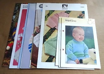 Multi-list Selection Of Original Mixed Brand Kids & Baby Knitting Patterns (a) • £2.45