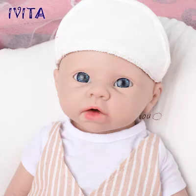 IVITA 20'' Reborn Baby Doll Boy Newborn Floppy Full Silicone Doll Xmas Gifts • $186