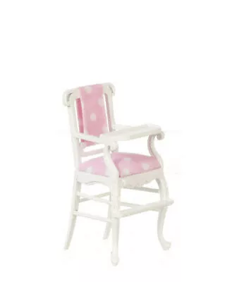 Dollhouse Miniature Windsor High Chair White From The Platinum Collection • $36