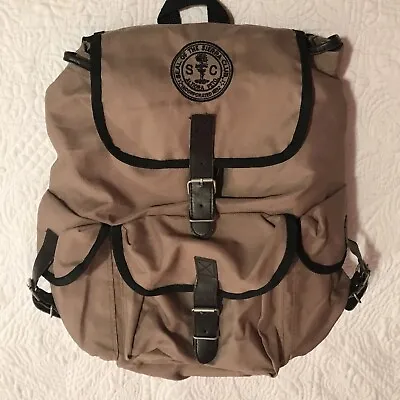 Official Sierra Club Feather Lightweight Backpack 3 Pocket Tan Gently Used • $19.95