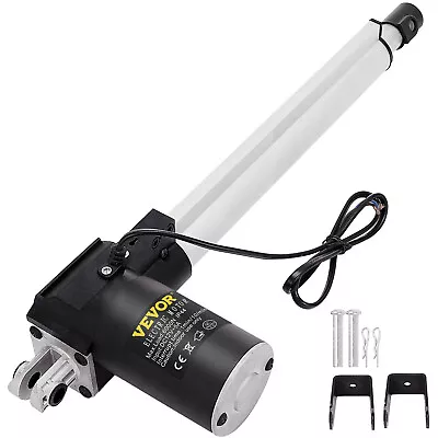 VEVOR DC 12V 10  Stroke Linear Actuator 6000N/1320lb Max Lift Electric Motor • $42.99