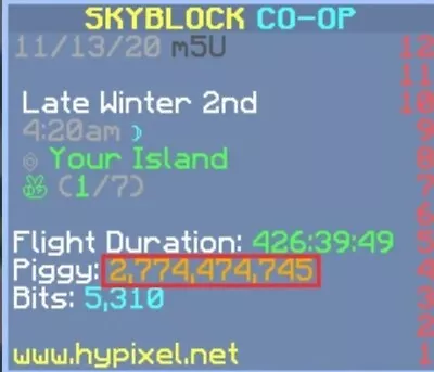 Hypixel Skyblock Coins 100mil - Super Cheap - Fast Delivery.  Message First  • £23