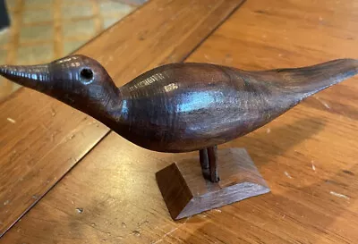 Vintage Hand Carved Wooded Bird Mid Century Modern Wood Decor • $12.76