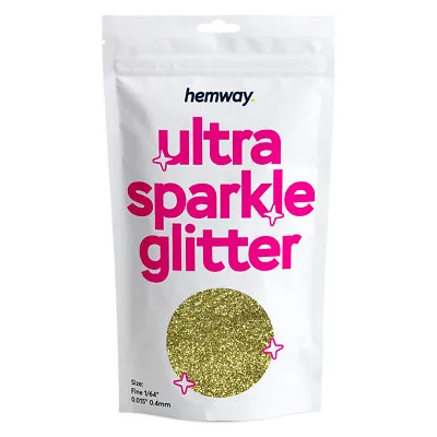 Hemway Ultra Sparkle Glitter Nail Face Body Eye Shadow FINE 1/64  0.015  0.4mm • £9.95