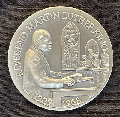 Martin Luther King 1928 - 1968 NOBEL PRIZE 1 OZ + STERLING SILVER Coin +GOLD • $62.98