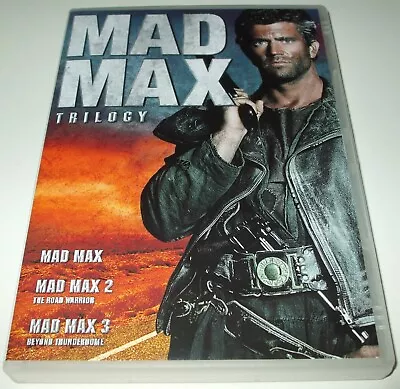 MAD MAX TRILOGY 1 2 3 Beyond The Thunderdome UK R2 DVD Mel Gibson Film/Movie • £7.99