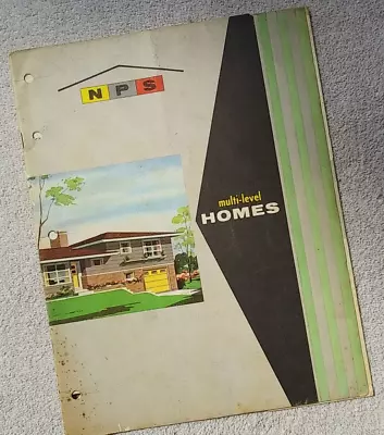 Multi-Level Homes 1961 Mid Century Modern Design Architecture House Home Plans • $40