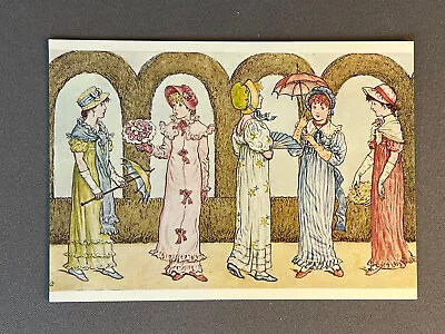 A/S Kate Greenaway St. Valentines Day Book Illustration Medici Society Ca 1960 • $6.50