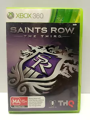 Xbox 360 - Saints Row :The Third - Manual / Clean Disc - Action - Free Postage • $9.87