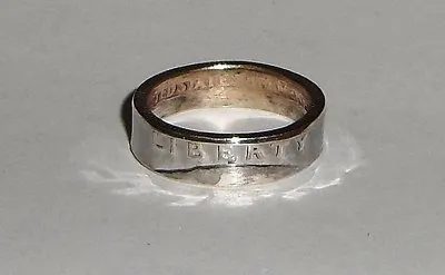 Coin Ring Hand Made From US SILVER QUARTER 1940-1964 SIZES 4-8.5 • $29.99