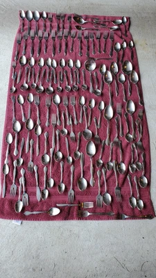 $25 • Buy Mixed Lot Of 119 PCs  Stainless Flatware Silverware COMMUNITY