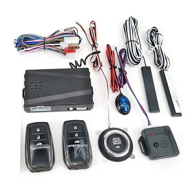 Car Keyless Entry Engine Start Ignition Push Button Alarm System Remote Control • $83.60