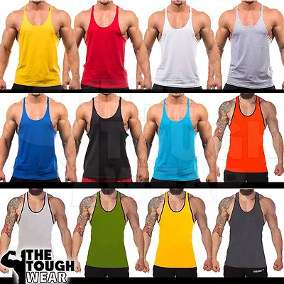 Gym Stringer - Men's Bodybuilding And Fitness Tank Top  - Stringer Sports • $10.17