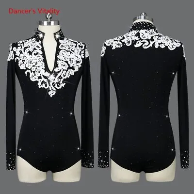 2022 Men's Latin Dance Competition Dress Dance Performance Shirt • £186.92