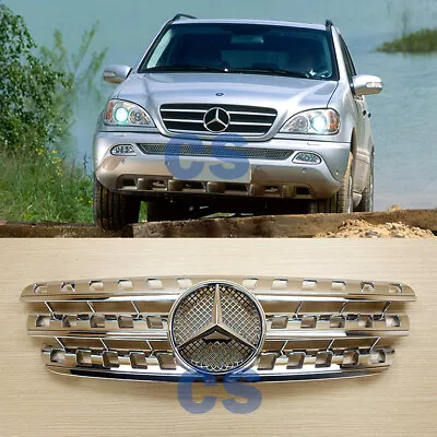 NEW!! Mercedes-Benz W163 M-Class 1998-2004 Chrome Front Grille ML320ML350ML500 • $163.50