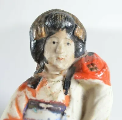 £8.25 • Buy Vintage Japanese Geisha Porcelain Figure With Wig 6  Tall Price Sticker Repaired