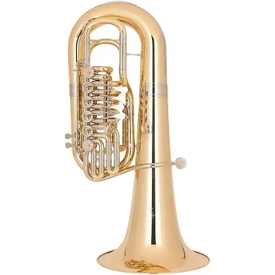 Miraphone Elektra 481C Series 6-Valve (4+2) 5/4 F Tuba Yellow Brass Lacquer • $13029