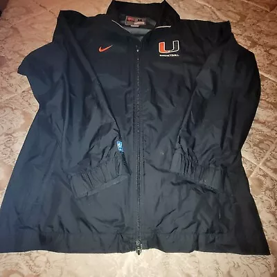 University Of Miami Hurricanes Basketball Nike Lightweight Jacket Windbreaker • $21.95