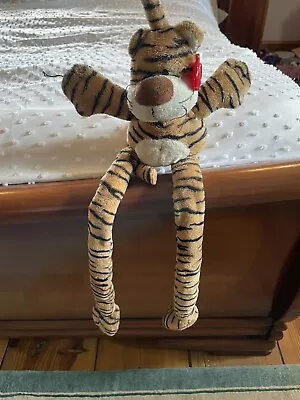 Keel Toys Tiger Hanging Long Pull Through Legs Soft Plush Toy • £3