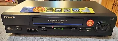 Panasonic PV-V4602 4 Head Hi-Fi Stereo VCR VHS Omnivision NO REMOTE - WORKS! • $41