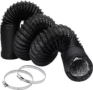 3Inch Flexible Ducting Hose 16.5 Feet Black Aluminum Ducting Dryer Vent Hose  • $25.98