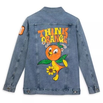 $69.99 • Buy Disney Vault 50th Orange Bird Distressed Oversize Denim Jacket XL - BNWT