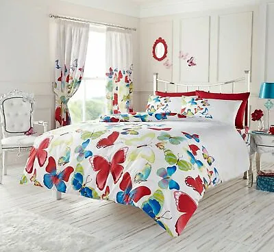 £11.99 • Buy Birdie Blossom Flower Duvet Cover Set Quilt Reversible With Pillow Case All Size