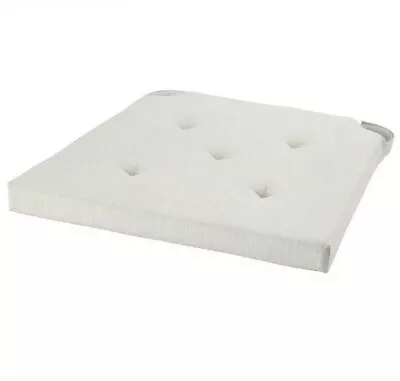 Ikea Justina NATURAL Chair Pad Cushion 42/35x40/4cm X 2 Cushions Free Postage • £14